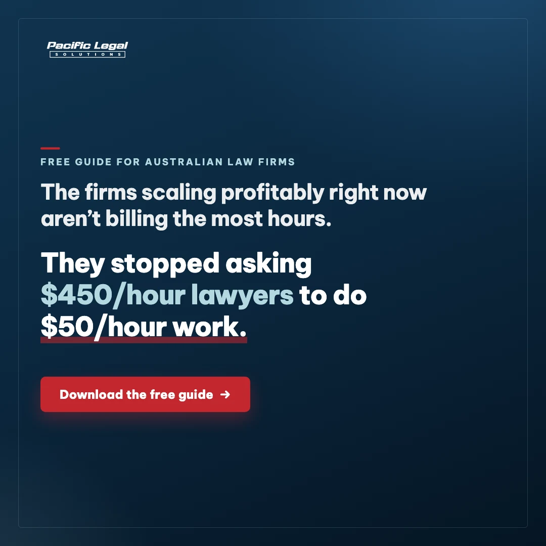 Navy statement card: The firms scaling profitably right now aren’t billing the most hours. They stopped asking $450/hour lawyers to do $50/hour work.